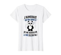 Panda Humour - J’Aimerais Qu’on Arrête De Me Réveiller T-Shirt Graphique avec Valeur