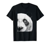 Panda Hypnotic Eye Horror Spooky T-Shirt
