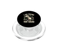Panda I Am Trying Juste Pas Trop Fort Bambou PopSockets PopGrip pour MagSafe