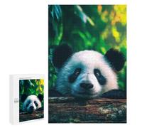 Panda in The Forest Puzzle 1000 Pièces Educa Jouet en Bois Cadeau Unique Décoration Intérieure Jeu Éducatif Challenge Toy Adultes Et Enfants À Partir De 14 Ans 1000 PCS