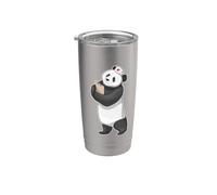 Panda Infirmière Porte-bloc Gobelet isotherme en acier inoxydable double paroi