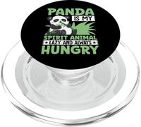 Panda is My Spirit Animal Lazy and Always Hungry PopSockets PopGrip pour MagSafe