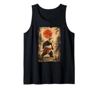 Panda Japanese Samurai Warrior Vintage Graphic Ukiyo-e Art Débardeur