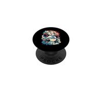 Panda Japonais Yokai - Ours Panda Japonais PopSockets PopGrip Adhésif