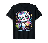 Panda Kawaii Boba Bubble Tea Anime Mignon Pour Les Enfants T-Shirt