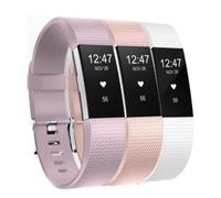 Panda Lot de 3 bracelets de rechange classiques compatibles avec Fitbit Charge 2, Small, Silicone