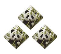 Panda Lot de 3 désodorisants de voiture à suspendre en forme de losange - Cartes parfumées durables pour voiture, maison, bureau - Style gris