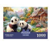 Panda Love 1000 Piece Adults Puzzle Kids Age Games Puzzle Game Difficult Impossible Challenging & Brainteasing 52x38cm/1000pcs