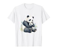 Panda Maman Bébé Mère Enfant Amour T-Shirt