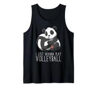 Panda Mignon De Volley-Ball Je Veux Juste Jouer Au Débardeur