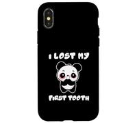 Panda Mignon : « J'Ai Perdu ma première dent », fête de la première dent Perdue Coque pour iPhone X/XS