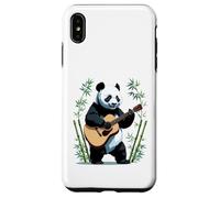 Panda Mignon Jouant Guitare dans la forêt de bambous Coque pour iPhone XS Max