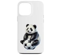 Panda Mignon Joueur de Football Animal Fan Art Coque pour iPhone 13 Pro Max