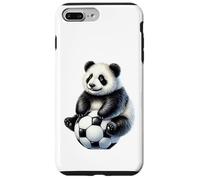 Panda Mignon Joueur de Football Animal Fan Art Coque pour iPhone 7 Plus/8 Plus