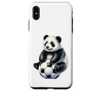 Panda Mignon Joueur de Football Animal Fan Art Coque pour iPhone XS Max