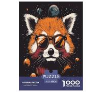 Panda Mignon pour Adultes Puzzles 1000 Pièces Animaux Décoration Jeu De Défi Familial Jeux Éducatifs Cadeaux d'anniversaire pour Noël Tueur Ennuyeux 38x26cm/1000pcs