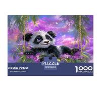 Panda Mignon Puzzle 1000 Pièces Adultes intéressant Puzzles 1000 Pièces Jeux D'adresse Cadeau 38x26cm/1000pcs