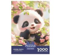 Panda Mignon Puzzle 1000 Pièces Educa Jouet en Bois Divertissement Créatif De l'art De La Décoration Jeu Éducatif Challenge Toy Adultes Et Enfants À Partir De 14 Ans 70x50cm/1000pcs