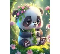 Panda Mignon Puzzle 30 Pièces pour Adultes, Puzzle Impossible, Puzzles Classique pour Adulte, Puzzles Coloré Jeu de Famille et Team Building