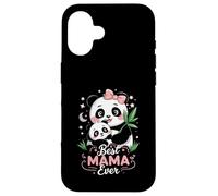 Panda Mom and Cub, Meilleure scène Mignonne de Tous Les Temps Coque pour iPhone 16