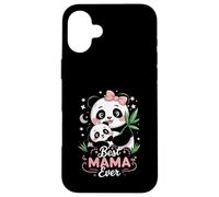 Panda Mom and Cub, Meilleure scène Mignonne de Tous Les Temps Coque pour iPhone 16 Plus