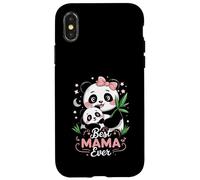 Panda Mom and Cub, Meilleure scène Mignonne de Tous Les Temps Coque pour iPhone X/XS