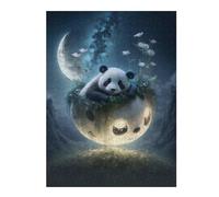 Panda Moon Garden Puzzles pour Adultes Jeux Relaxants Défi Difficile Cadeaux De Noël Et d'anniversaire 52x38cm/1000pcs