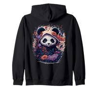 Panda Ninja Mignon avec Fleurs Art Martial Floral bébé Panda Sweat à Capuche