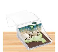 Panda Notepad Artropad Carnet de notes de calendrier artistique fait à la main | Bloc-notes de signet antiadhésif avec porte-stylo, sculpture portable avec bloc-notes à déchirure pour comple