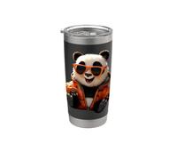 Panda Ours Avec Lunettes de Soleil Ami des Animaux Panda Gobelet isotherme en acier inoxydable double paroi