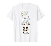 Panda Ours Bande dessinée Histoire T-Shirt Graphique avec Valeur