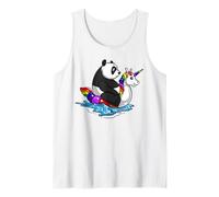 Panda Ours chevauchant Licorne bouée drôle Panda Débardeur