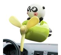 Panda Pilot Fragrance Diffuser, Cute Cartoon Air Freshener, Aromatherapy Car Perfume Decor, Interior Scent Clip for Men Women Vehicle Toilet Bedroom Room, 5.2x5.3x6cm