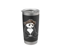 Panda Pirate Cache-œil Gobelet isotherme en acier inoxydable double paroi