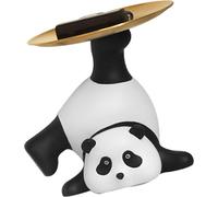 Panda Plateau de service Porte-clés Portefeuilles Porte-fruits Stockage Ornement Home Office Table Decor Sculpture Plateau Panda