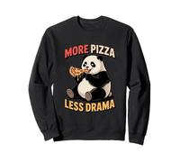 Panda : Plus de Pizza, Moins de Drame, Une Pizza drôle Sweatshirt