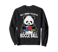 Panda Pocce Ball, Tout ce Que Je Veux Faire, C'est Un Mignon Joueur d'ours drôle Sweatshirt