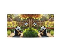 Panda Print Party Decor,Best Banner Flags For Events,Innovative Designs For Birthday Party Supplies