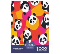 Panda Puzzle 1000 Pieces Cadeau Unique Jeu Éduchatif Challenge Toy À De Qualité Supérieure Peinture Art pour Adultes Et Enfants À Partir De 12 Ans 70x50cm/1000pcs