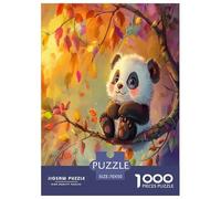 Panda Puzzle 1000 Pièces Cadeau Unique Jeu Éduchatif Challenge Toy À De Qualité Supérieure Peinture Art pour Adultes Et Enfants À Partir De 12 Ans 70x50cm/1000pcs