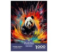 Panda Puzzle 1000 Pièces Educa Jouet en Bois Cadeau Unique De l'art De La Décoration Jeu Éduchatif Challenge Toy Adultes & Enfants des 14 Ans 70x50cm/1000pcs