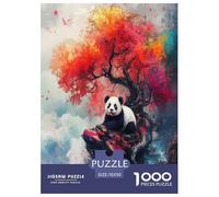 Panda Puzzle 1000 Pièces Educa Jouet en Bois Cadeau Unique Décoration Intérieure Jeu Éduchatif Challenge Toy Adultes Et Enfants À Partir De 14 Ans 70x50cm/1000pcs