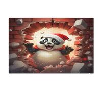 Panda Puzzle EnfFourmis 1000pcs, Puzzles en Bois- Kit Bricolage Relax Jeux pour Adolescents Et Adultes Cadeaux （75×50cm）