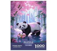 Panda Puzzle Impossible 1000Pcs Decorazione per La CASA. Giochi Rilassamento E Intelligence per Adulti E Ragazzi Da 14 Anni 38x26cm/1000pcs