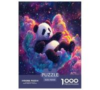 Panda Puzzles 1000 Pieces Cadeau Unique Jeu Éduchatif Challenge Toy À De Qualité Supérieure Peinture Art pour Adultes Et Enfants À Partir De 12 Ans 70x50cm/1000pcs