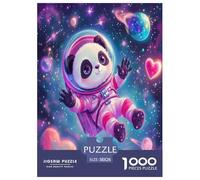Panda Puzzles 1000 Pieces Cadeau Unique Jeu Éduchatif Défi Jouet À De Qualité Supérieure Peinture Art pour Adultes Enfants 38x26cm/1000pcs