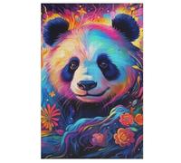 Panda Puzzles De 1000 Pièces, Puzzle pour Adultes en Bois, Jeu D'adresse Toute La Famille, 78×53cm
