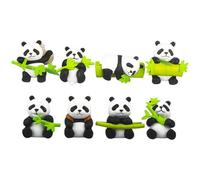 Panda Refrigerator Magnets, 8X Animal Magnet Sticker Set, 1.53 inches 3D Fun Decorative Dishwasher & Adorable Design, Fridge Electromagnet for Calendars, Birthdays, Holidays, Maps, and Housewarmings