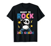 Panda Rock 2e année garçons Filles Enfants drôle 2e année T-Shirt