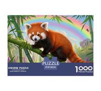 Panda Rouge 1000 Piece Jigsaw Puzzle for Adults Educhational Games Stress Relief Puzzle Exercise The Memory of The Brain for Family Decorations 38x26cm/1000pcs